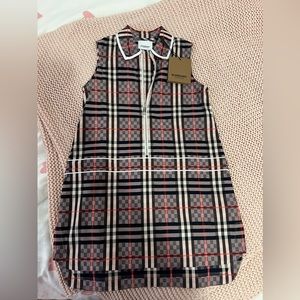 Girl’s Carlotta checker bored collared dress, size 6